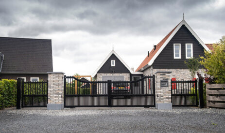 Dubbele houtlook draaipoort – Giethoorn